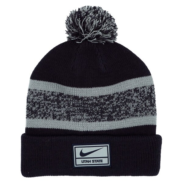 Aggie Bull Nike Striped Woven Pom Pom Beanie